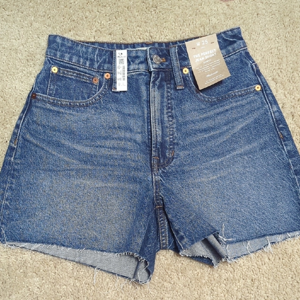 NWT Madewell Perfect Jean Short W25 Curvy